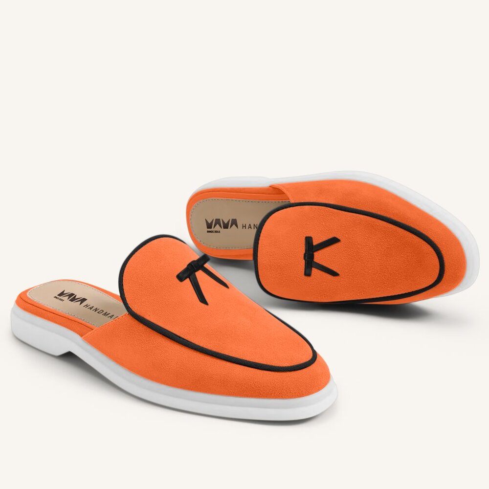 M.A.M.A. Bow Collection Women's Mules Shoes | Orange